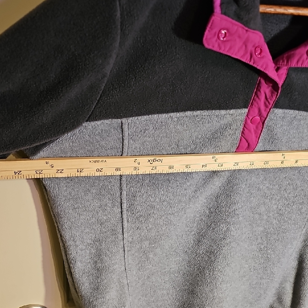 Columbia Women's Charcoal and Magenta Fleece Pullover Size XL - Picture 5 of 5